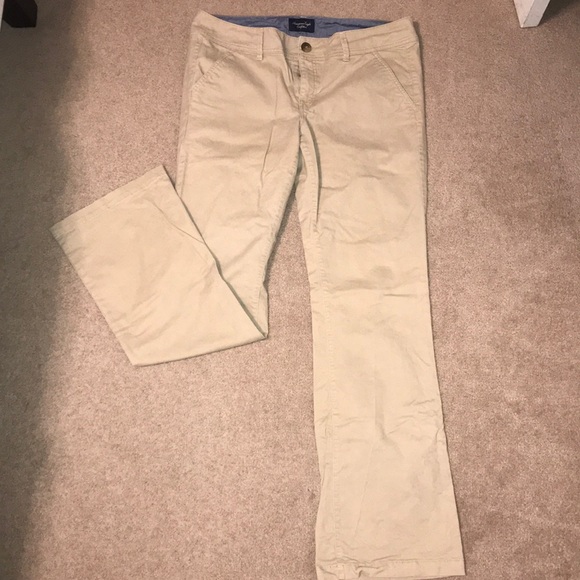khaki jeans women's american eagle